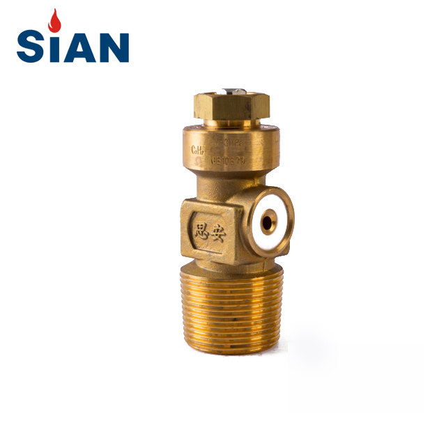 SiAN C2H2 Needle Type QF-15 Industrial Acetylene Gas Cylinder Valve