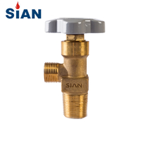 Brass Nitrogen Argon Helium Gas Cylinder Valve