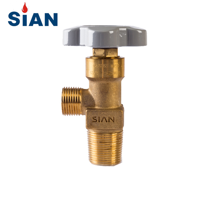 Brass Nitrogen Argon Helium Gas Cylinder Valve