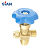 High Quality QF-2 Industrial Oxygen Nitrogen Air Safe Cylinder Flapper Type Brass Gas Valve