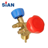 SiAN R22 Double Freon Cylinder Valve Refrigerant Gas Stove Control Valve 