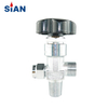 Diaphragm Type Air Flow Control Copper Oxygen Air Nitrogen Cylinder Valve QF-21