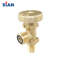 High Quality China NINGBO FUHUA Factory SiAN Brand LPG Cylinder PV05 Hand Wheel Valve EN15995 Standard TPED Certification