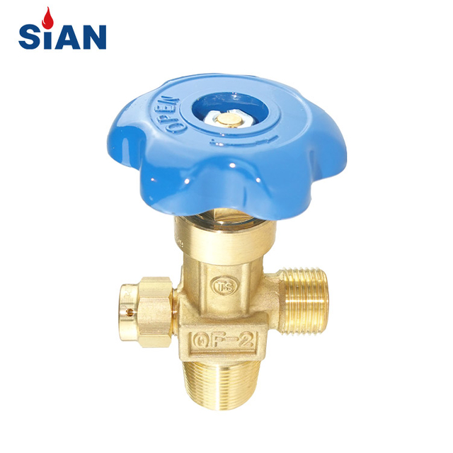 High Quality QF-2 Industrial Oxygen Nitrogen Air Safe Cylinder Flapper Type Brass Gas Valve