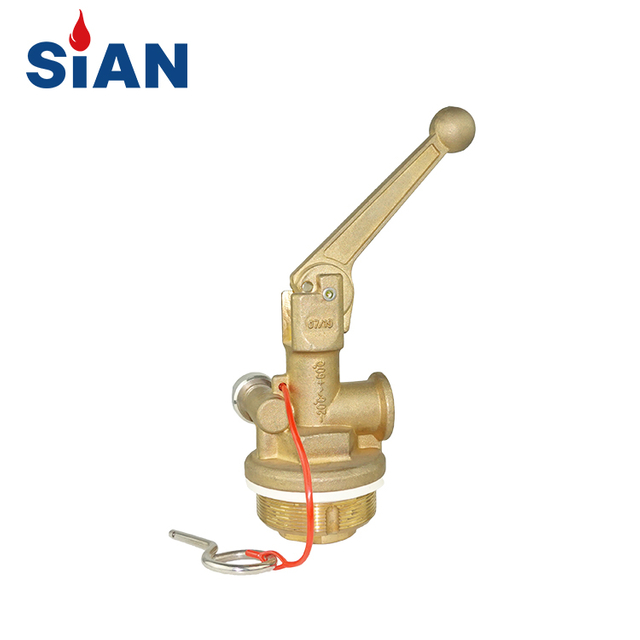Reliable Durable Brass Copper Alloy Forged Valve Trolley Dry Powder Fire Extinguisher Valve