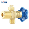 High Quality QF-2 Industrial Oxygen Nitrogen Air Safe Cylinder Flapper Type Brass Gas Valve
