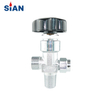 Diaphragm Type Air Flow Control Copper Oxygen Air Nitrogen Cylinder Valve QF-21