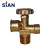 SiAN 17bar Brass Safety 510U LPG Cylinder Mexico 40 LBS POL Valves
