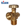 SiAN 17bar Brass Safety 510U LPG Cylinder Mexico 40 LBS POL Valves