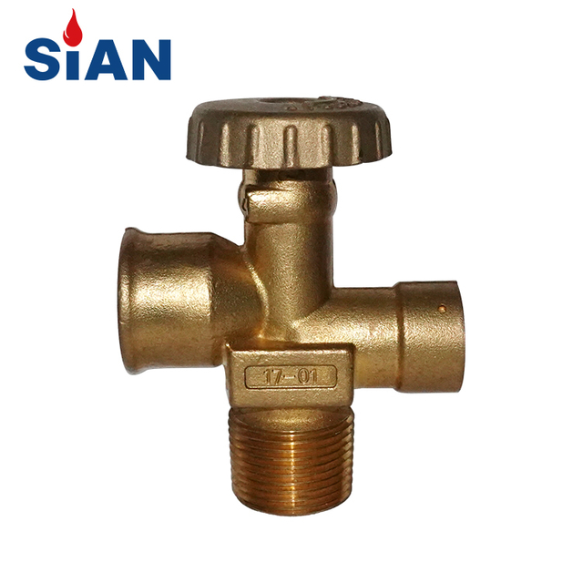 SiAN 17bar Brass Safety 510U LPG Cylinder Mexico 40 LBS POL Valves