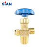 High Quality QF-2 Industrial Oxygen Nitrogen Air Safe Cylinder Flapper Type Brass Gas Valve