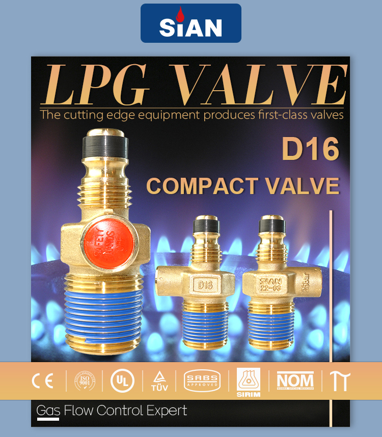 D16 LPG Cylinder Compact Valve (8) D16 LPG Cylinder Compact Valve (8)