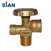 SiAN 100 Pound LPG Cylinder Valve Compatible with POL Valve for Easy Connection