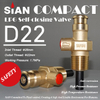 SiAN Compact Valve Manufacturer D22 Self-closing LPG Gas Cylinder 22mm Valves