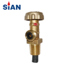 SiAN Valves Manufacturer Brass French LPG F-type Cylinder Control Valves V5-1B TPED