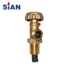 SiAN Valves Manufacturer Brass French LPG F-type Cylinder Control Valves V5-1B TPED