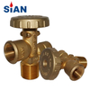 SiAN PV06 Brass Safety LPG Gas Cylinder POL Valves Propane Tank Control Valve