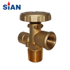 SiAN PV06 Brass Safety LPG Gas Cylinder POL Valves Propane Tank Control Valve
