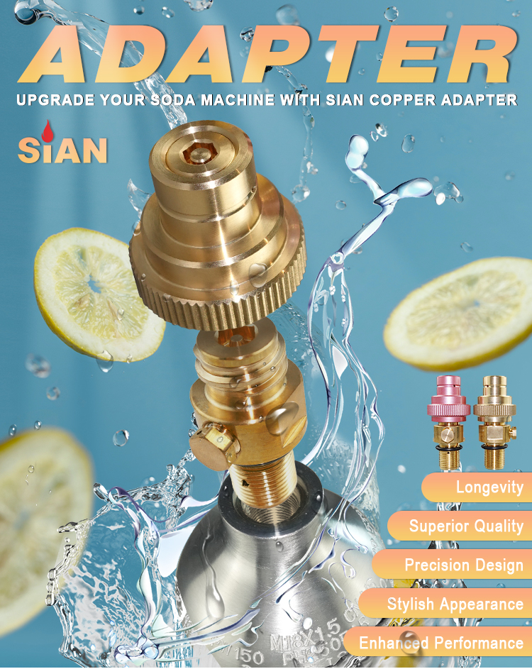 SiAN CO2 Soda Bottle Valves Adapter (1) SiAN CO2 Soda Bottle Valves Adapter (1)
