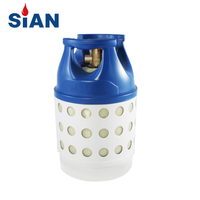 SiAN Factory D27 LPG Composite Cylinder Self Closing Brass Valves