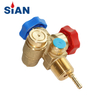 SiAN Industrial Gas Double Freon Refrigerant Recovery Cylinder Valves With TPED Approved