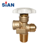 SiAN Brass Safety 100 Pound LPG Cylinder POL Valves For 100 lb Propane Tank