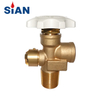 SiAN Brass Safety 100 Pound LPG Cylinder POL Valves For 100 lb Propane Tank