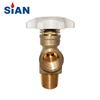 SiAN Brass Safety 100 Pound LPG Cylinder POL Valves For 100 lb Propane Tank