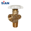 SiAN Brass Safety 100 Pound LPG Cylinder POL Valves For 100 lb Propane Tank