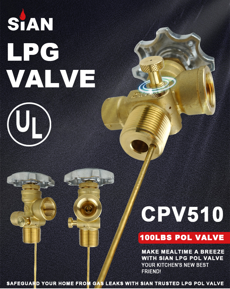 SiAN LPG 100LBS Cylinder CPV510 POL Valve (1) SiAN LPG 100LBS Cylinder CPV510 POL Valve (1)