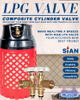 SiAN LPG QCC Composite Cylinder Valves With Diffusion Nozzle