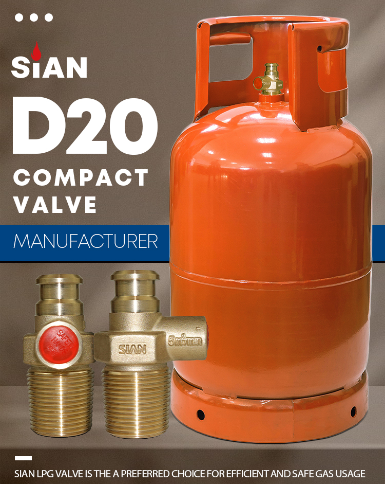 SiAN LPG Cylinder D20 Compact Valve (1) SiAN LPG Cylinder D20 Compact Valve (1)