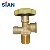 SiAN Manufacturer V9 Kitchen Cooking LPG Cylinder Handwheel Brass POL Gas Valve For Philippines