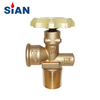 SiAN Brass LPG V6S2 Cylinder POL Valve Propane Tank Gas Control Valves Manufacturer
