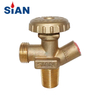 SiAN V8 LPG Cylinder Handwheel Valves 18T Inlet Gas Valves TPED Certificated