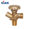 SiAN V8 LPG Cylinder Handwheel Valves 18T Inlet Gas Valves TPED Certificated