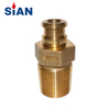 SiAN Manufacture ZF-B1 Brass Safety Self-Closing LPG Gas Cylinder Snap On Valves For Home Use